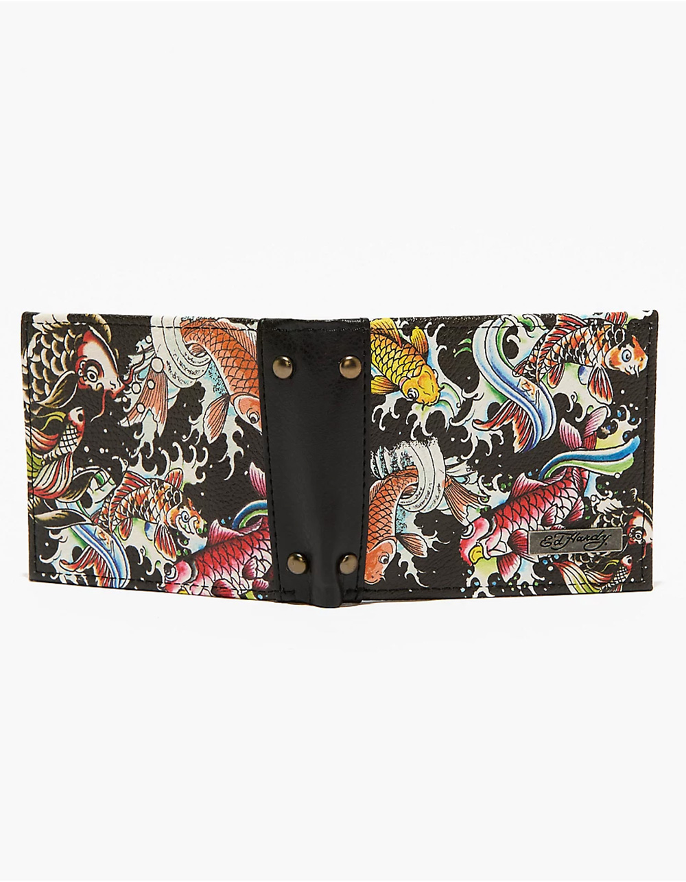 ED HARDY Metal Stud Wallet - MULTI
