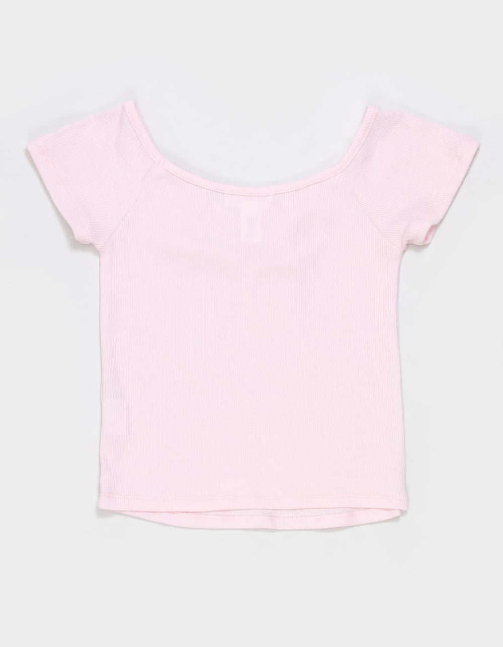 FULL TILT Essentials Girls Cinch Tee - LIGHT PINK