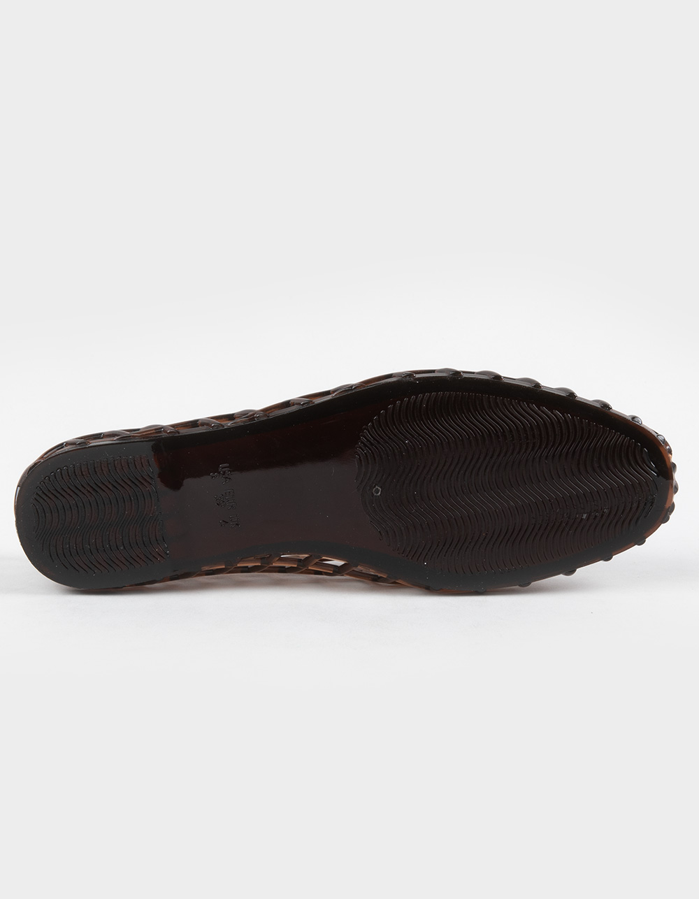 FULL TILT Ashley Womens Jelly Ballet Flats