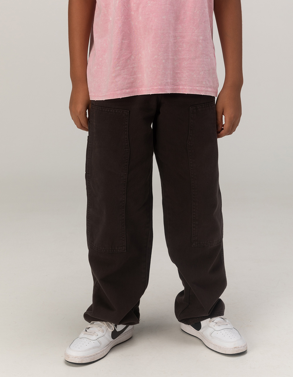 RSQ Boys Straight Twill Utility Pants - WASHED BLACK