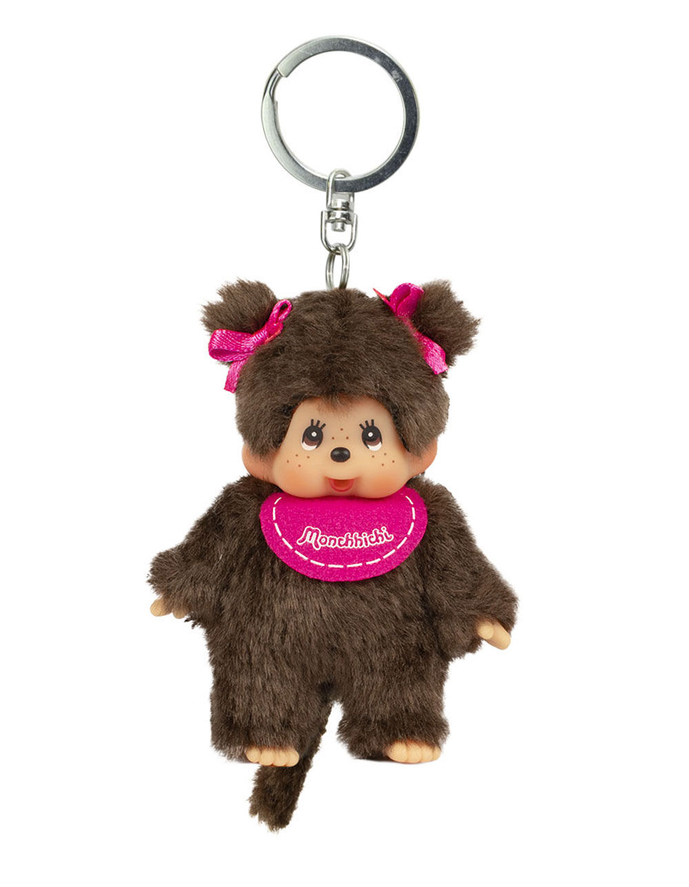 Classic Monchhichi Keychain - DARK BROWN