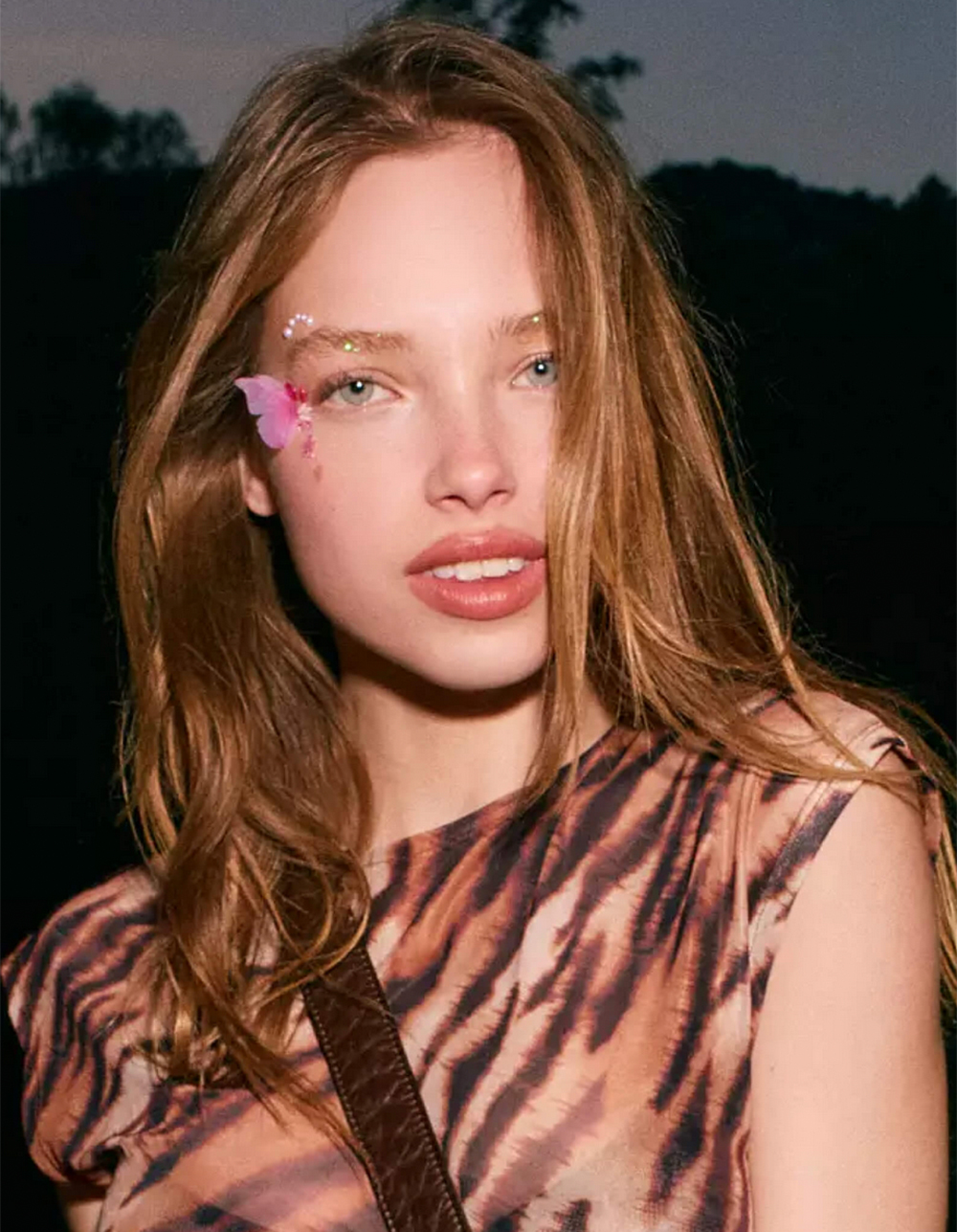 NEVER HAVE I EVER Crystal Bloom Face Adornments - PINK