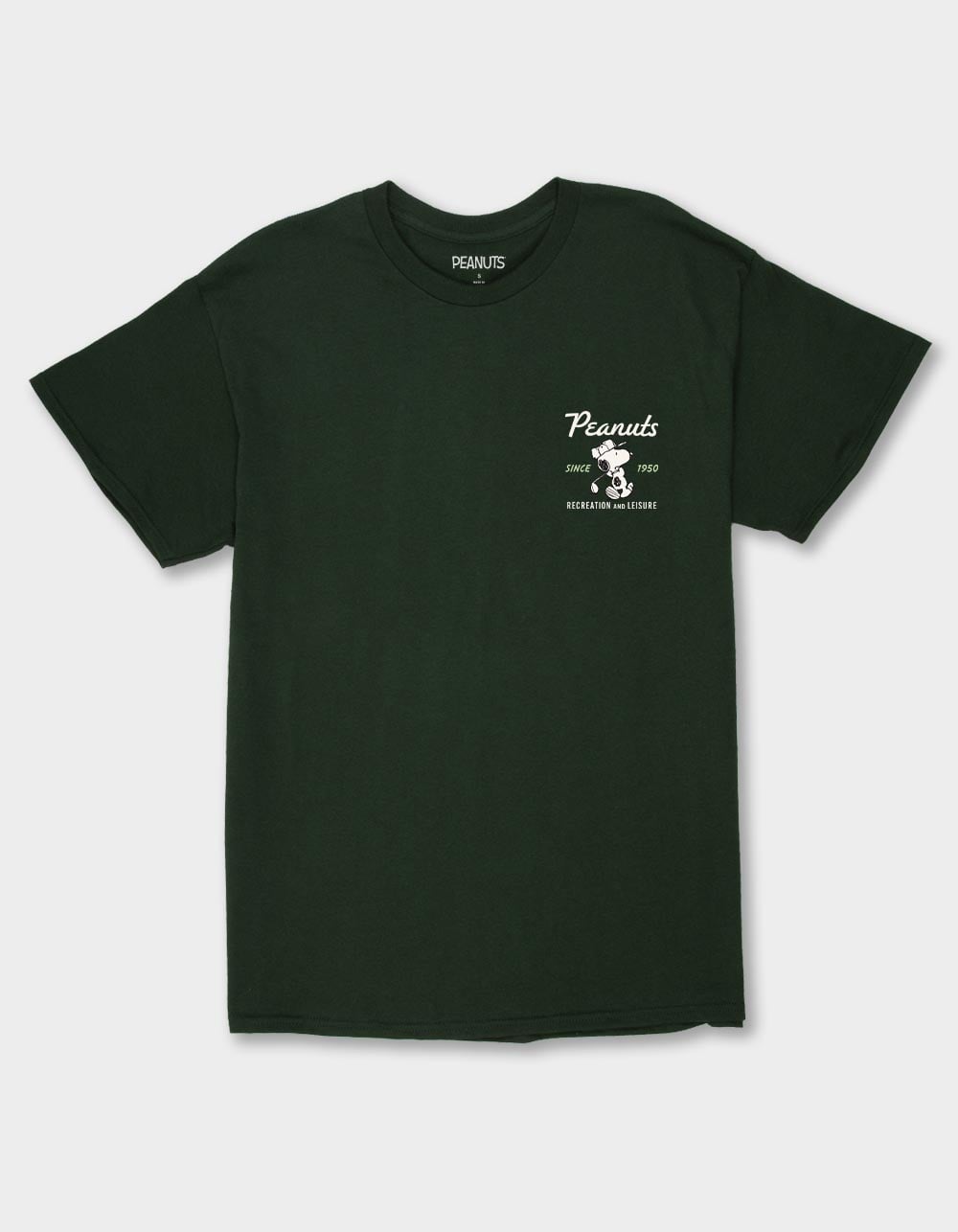 PEANUTS Recreation And Leisure Unisex Tee - FOREST