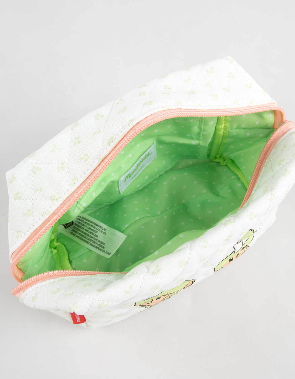 MONCHHICHI Matcha Makeup Pouch - WHITE