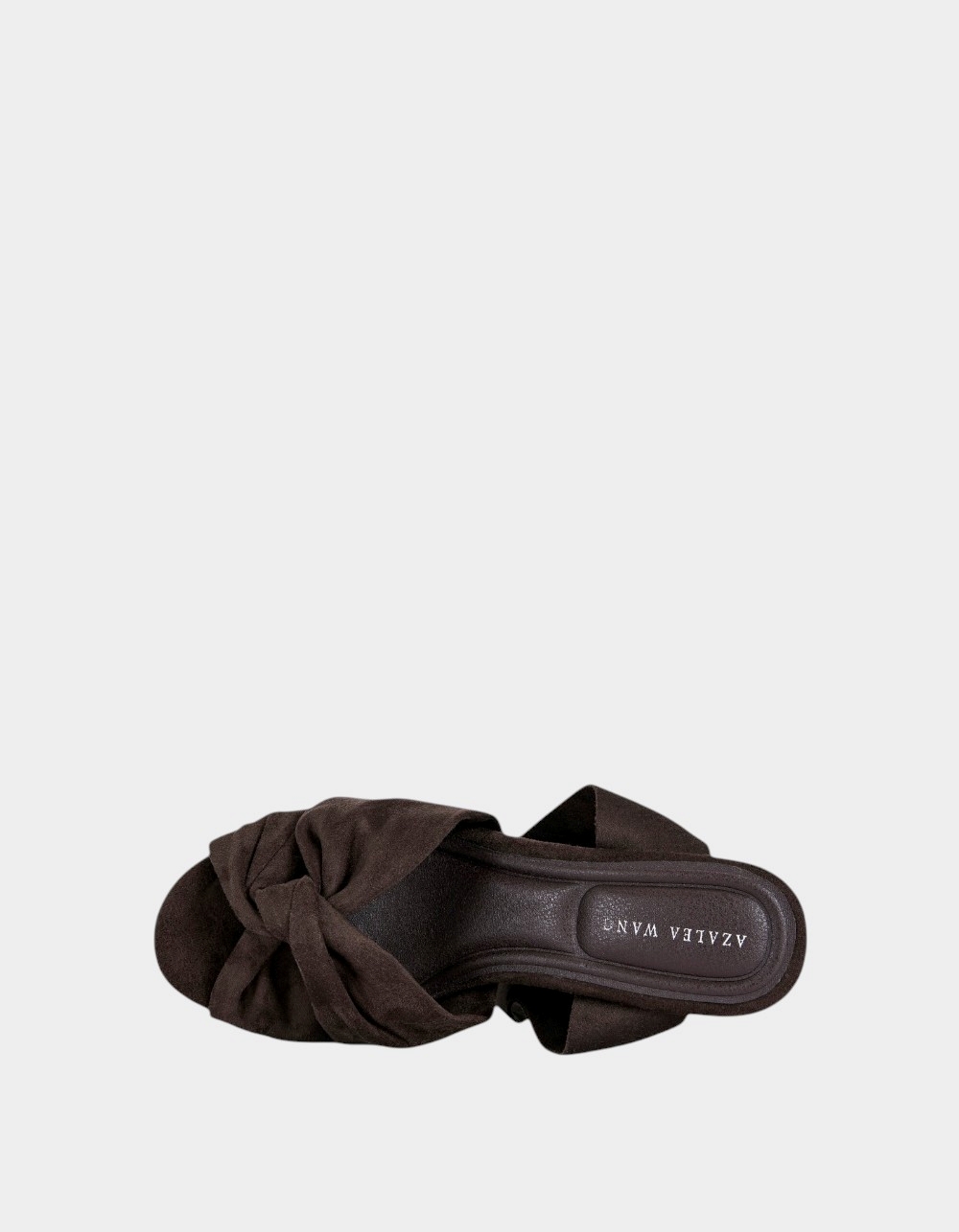 AZALEA WANG Saki Platform Wrap-Around Womens Sandals - CHOCOLATE