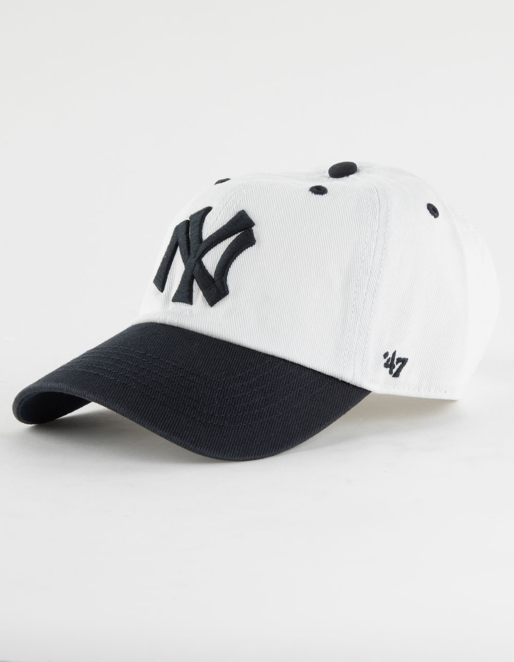 47 BRAND New York Yankees Cooperstown Double Header Diamond '47 Clean Up Strapback Hat