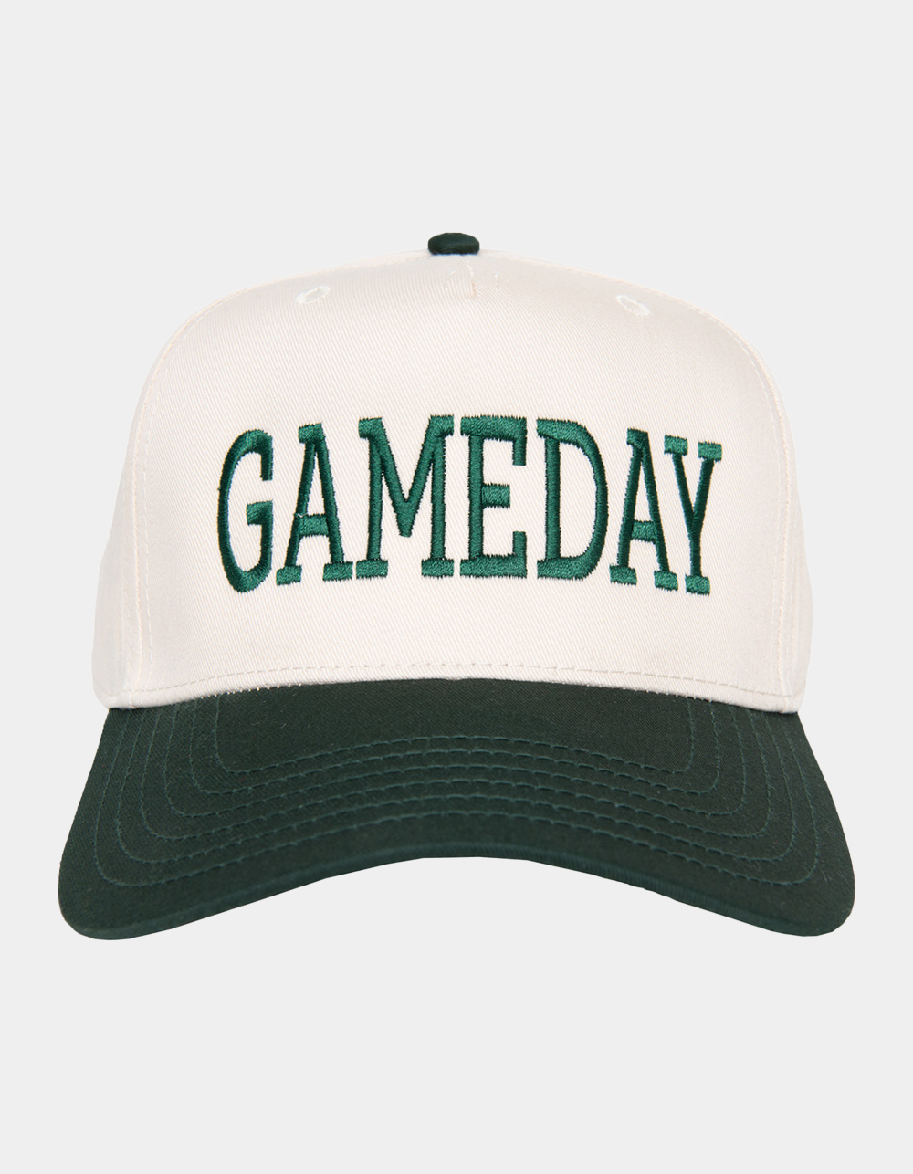 KATYDID Gameday Two-Toned Vintage Hat - DK GREEN