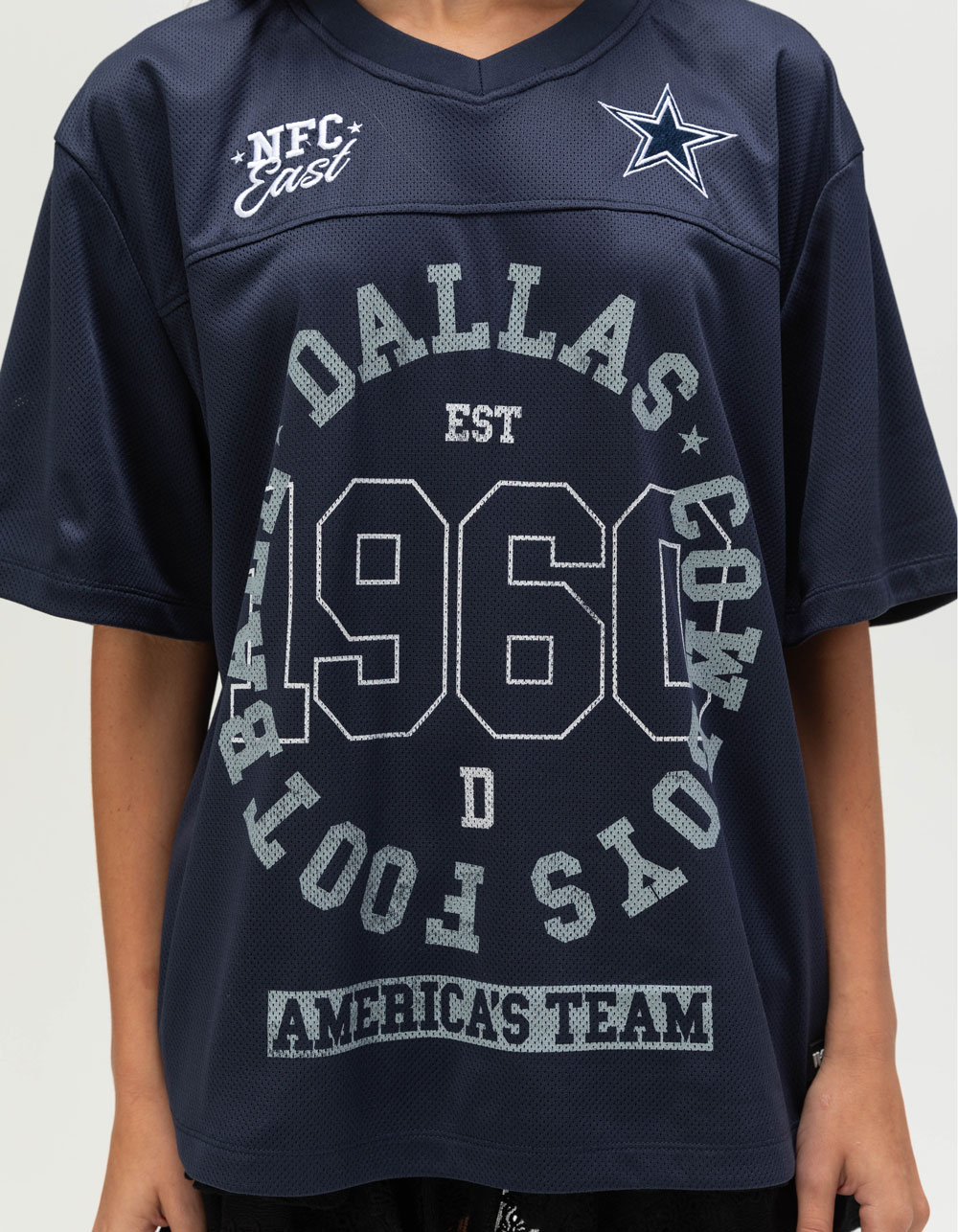 THE WILD COLLECTIVE Dallas Cowboys Womens Jersey - BLUE