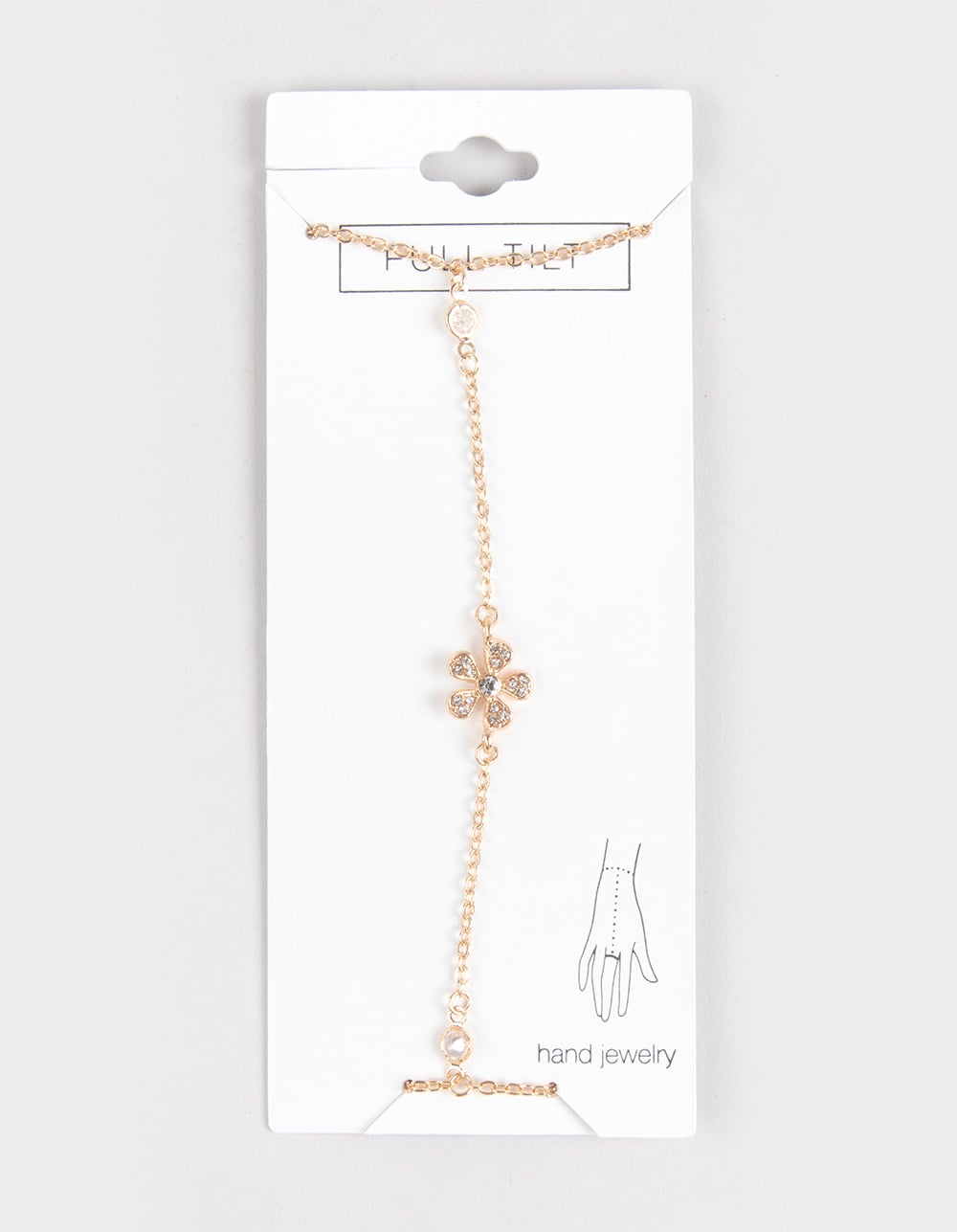 FULL TILT Floral Hand Chain - GOLD