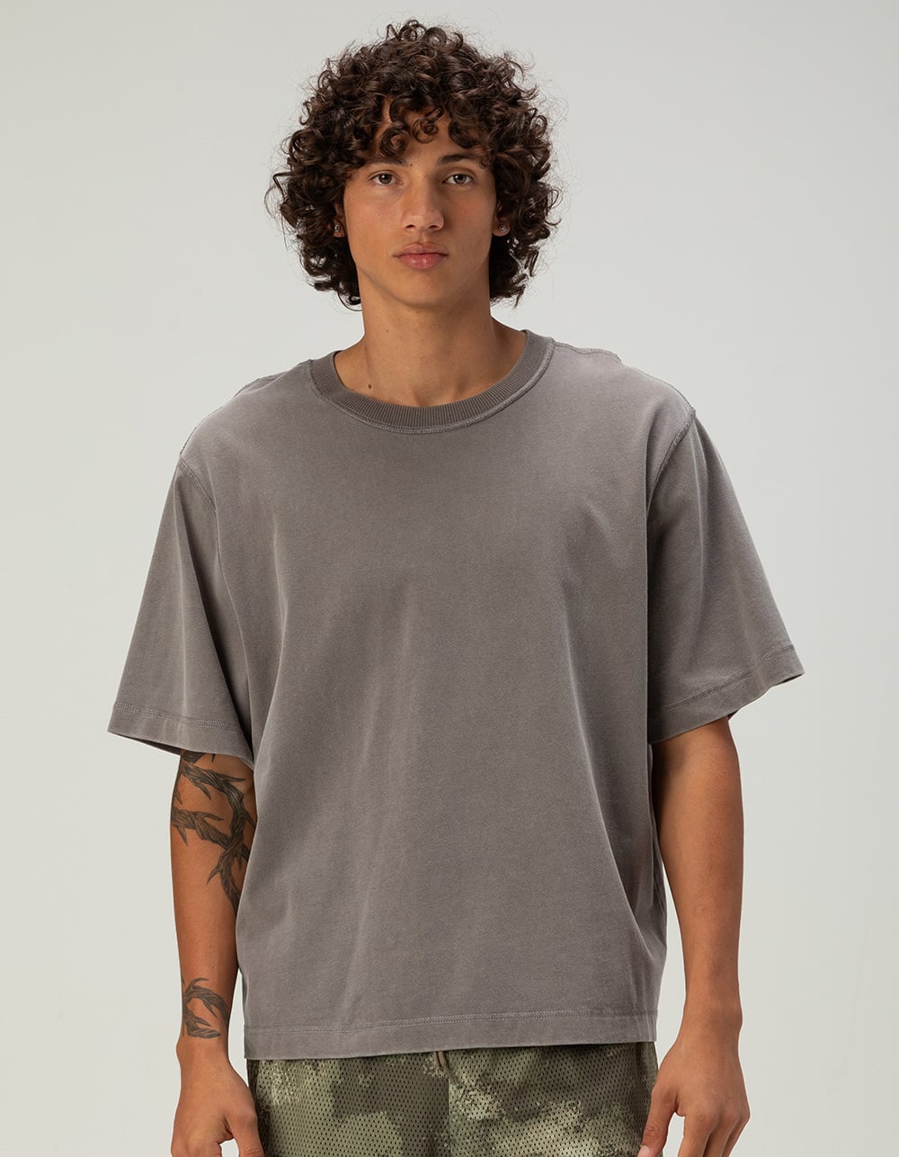 RSQ Mens Boxy Tee - DARK GRAY
