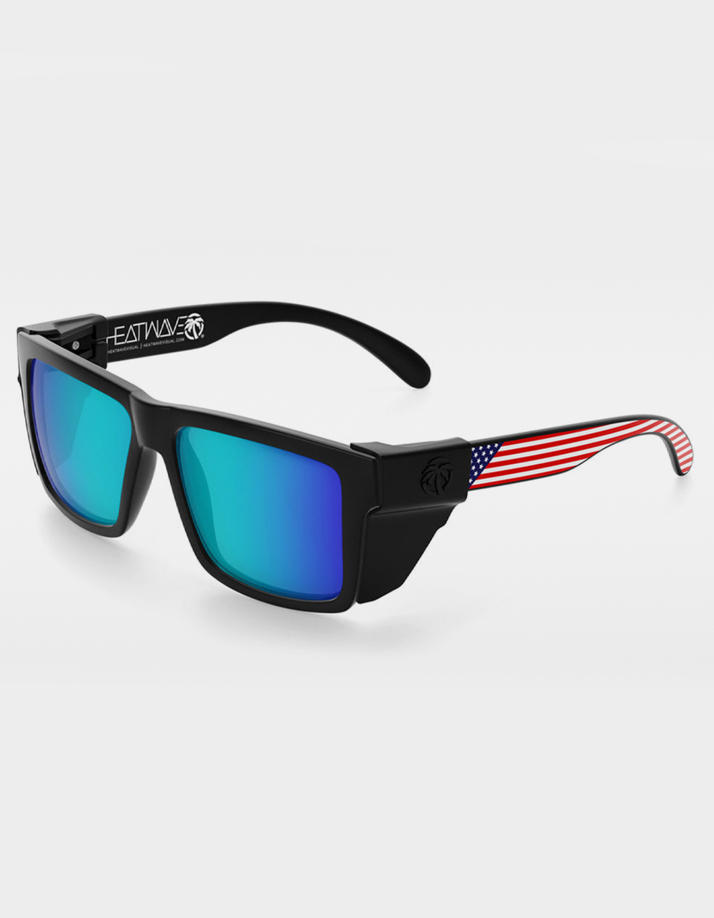HEAT WAVE VISUAL Vise Z87 Stars And Stripes USA Sunglasses - RED/WHT/BLUE