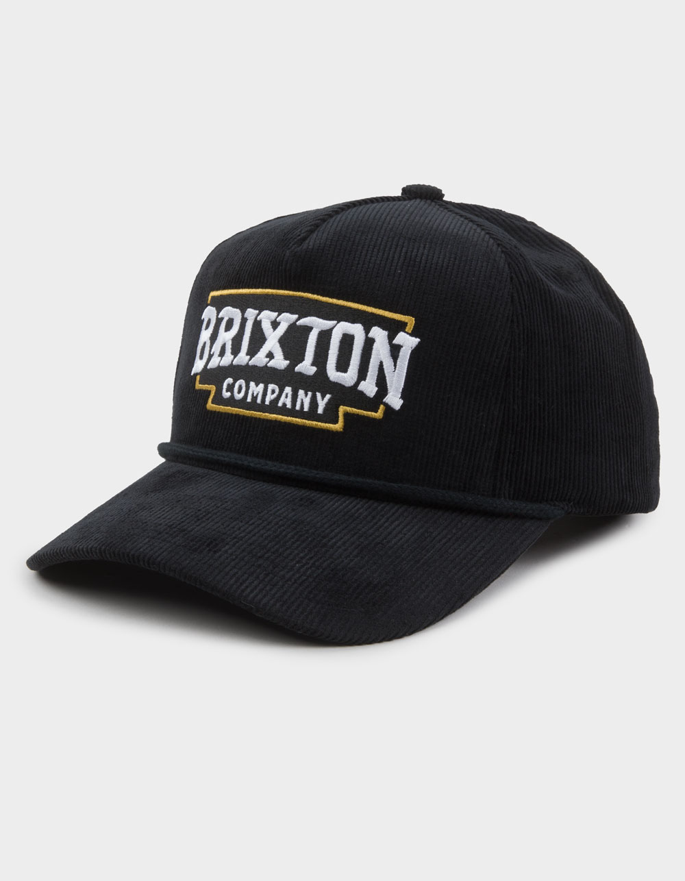 BRIXTON Pierson Corduroy NetPlus® Snapback Hat - BLACK COMBO