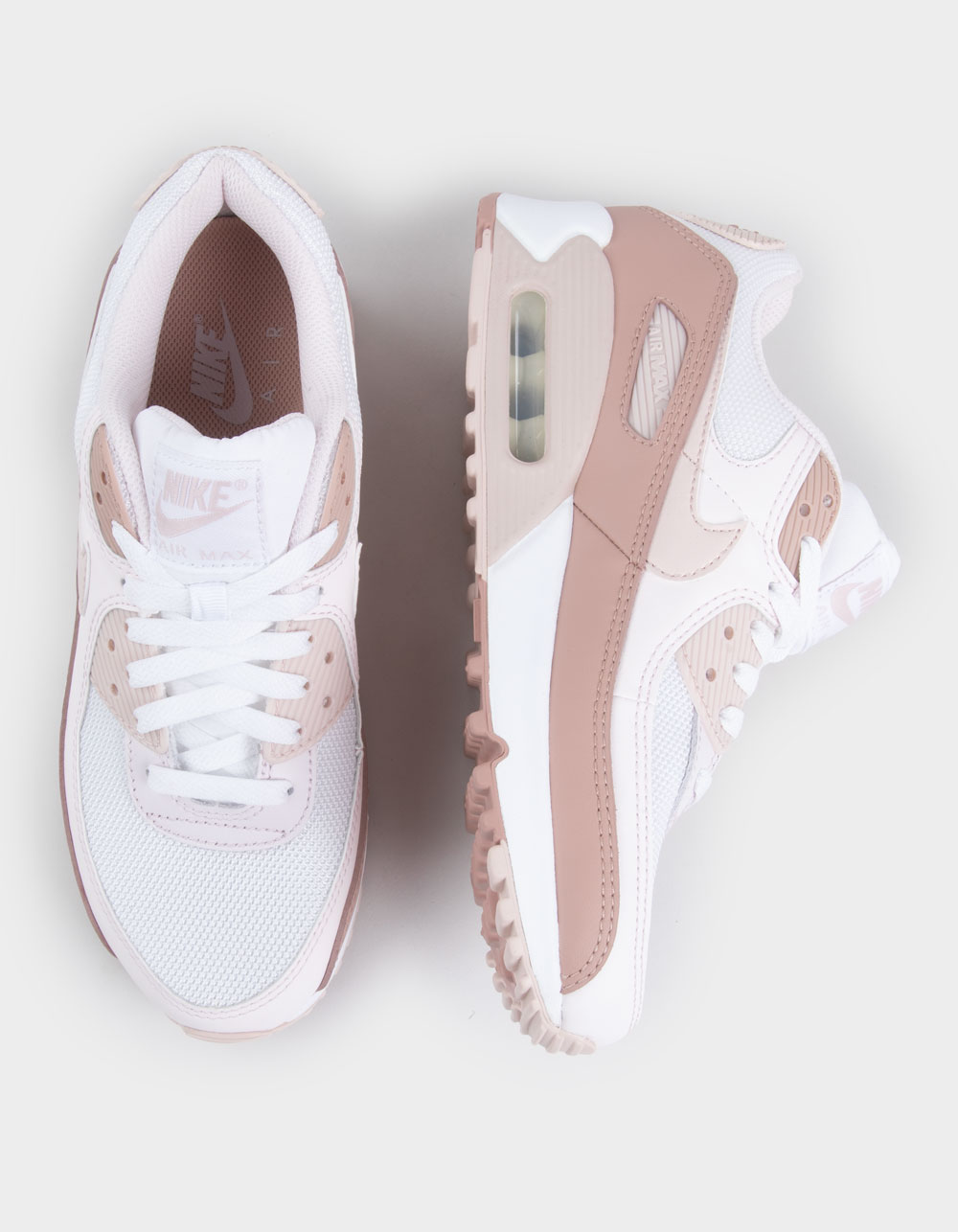 NIKE Air Max 90 Womens Shoes - WHT/PNK