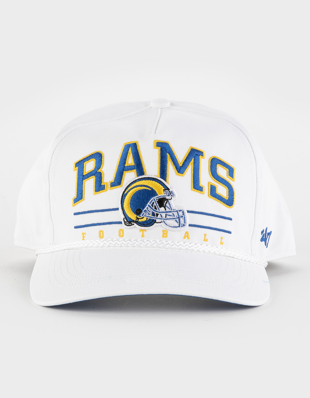 Men's '47 White Los Angeles Rams Roscoe Hitch Adjustable Hat