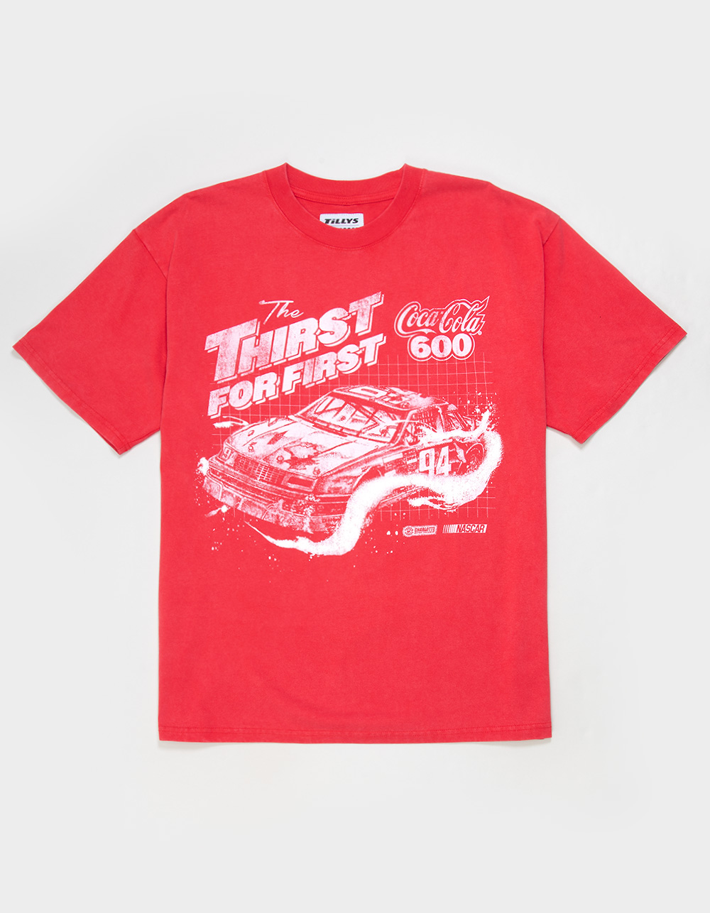 TILLYS x NASCAR Coca-Cola 600 Mens Boxy Tee - RED