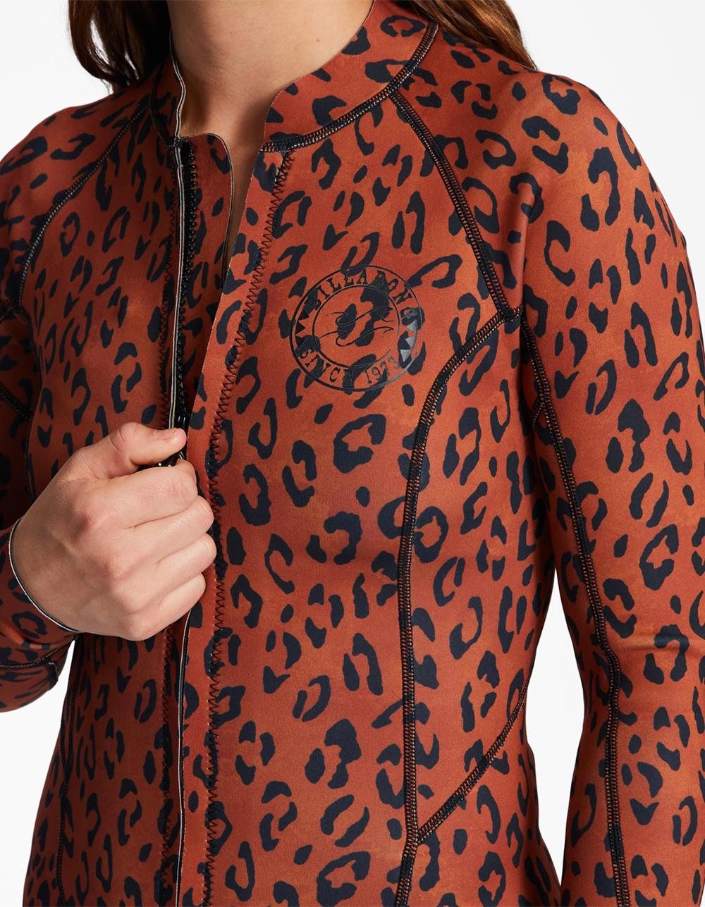 BILLABONG 1mm Peeky Womens Wetsuit Jacket LEOPARD Tillys