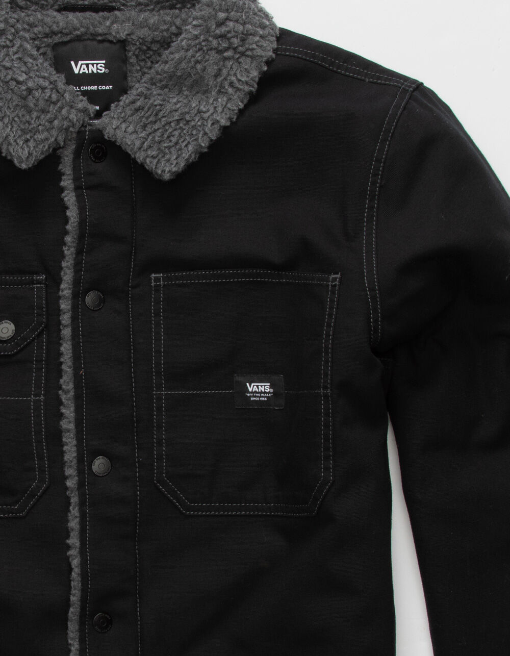 VANS Drill Chore Mens Sherpa Jacket BLACK Tillys