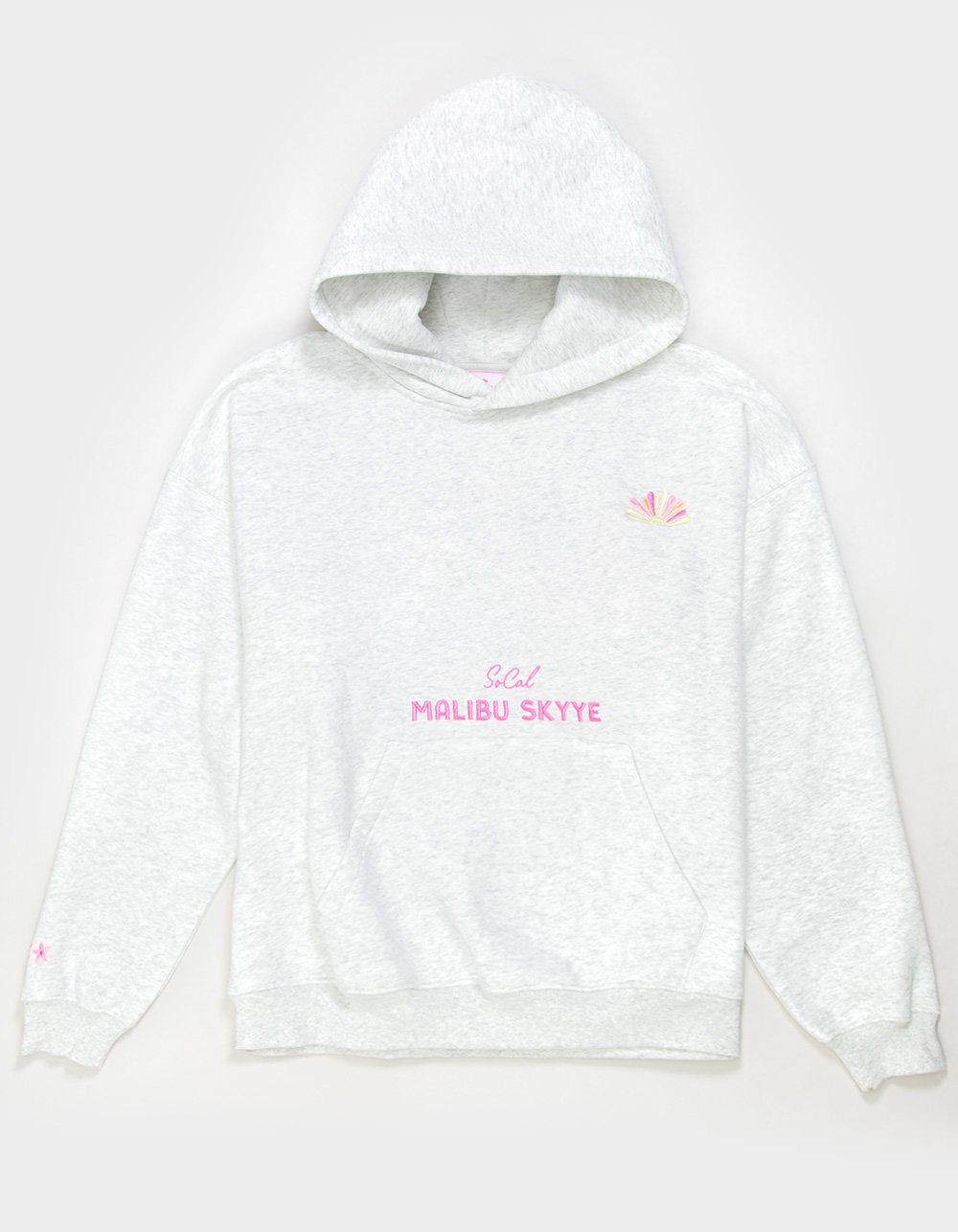 MALIBU SKYYE So Cal Embroidered Womens Hoodie - HEATHER GRAY