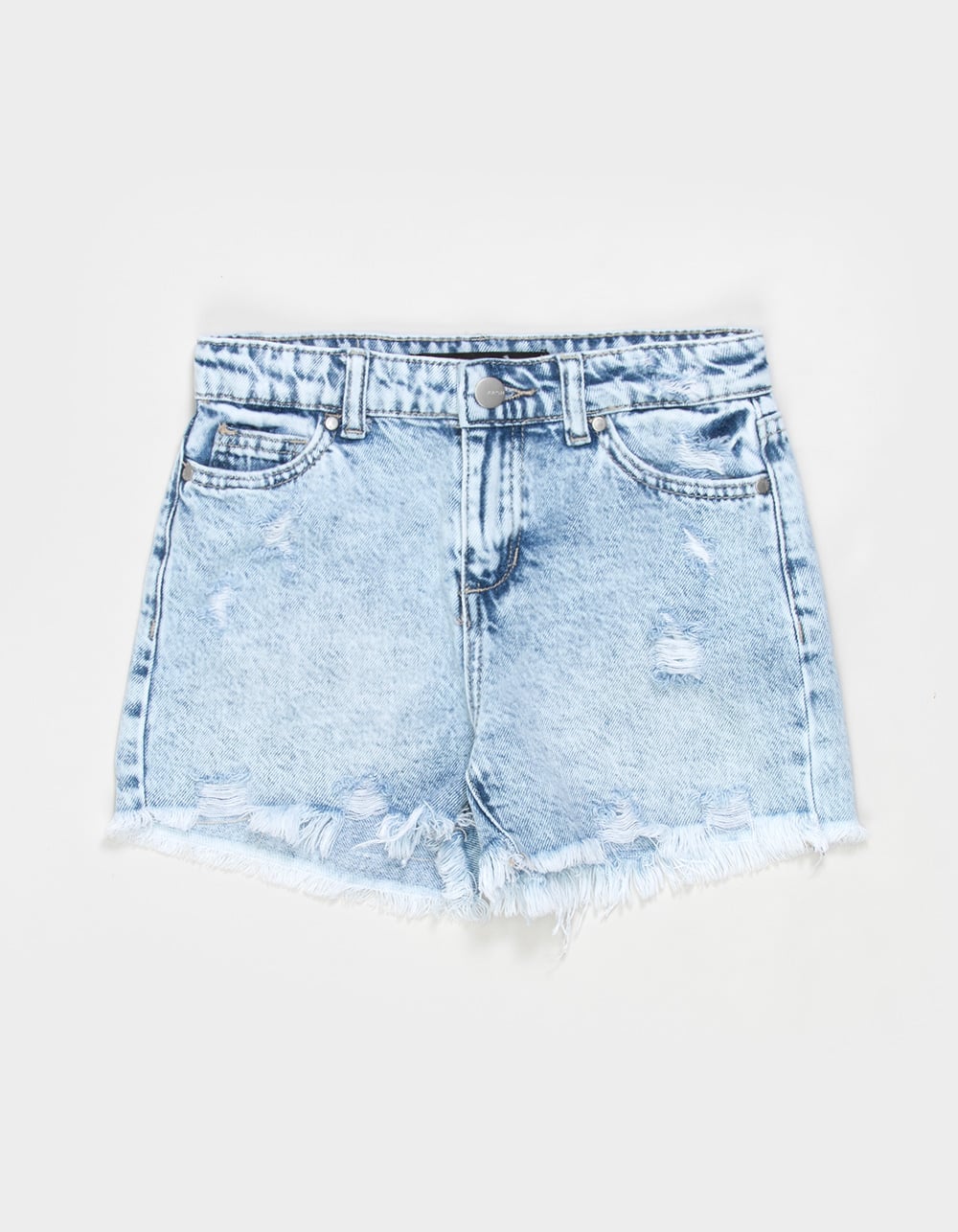JOE'S JEANS Ozzie Girls Ripped Shorts - LIGHT WASH