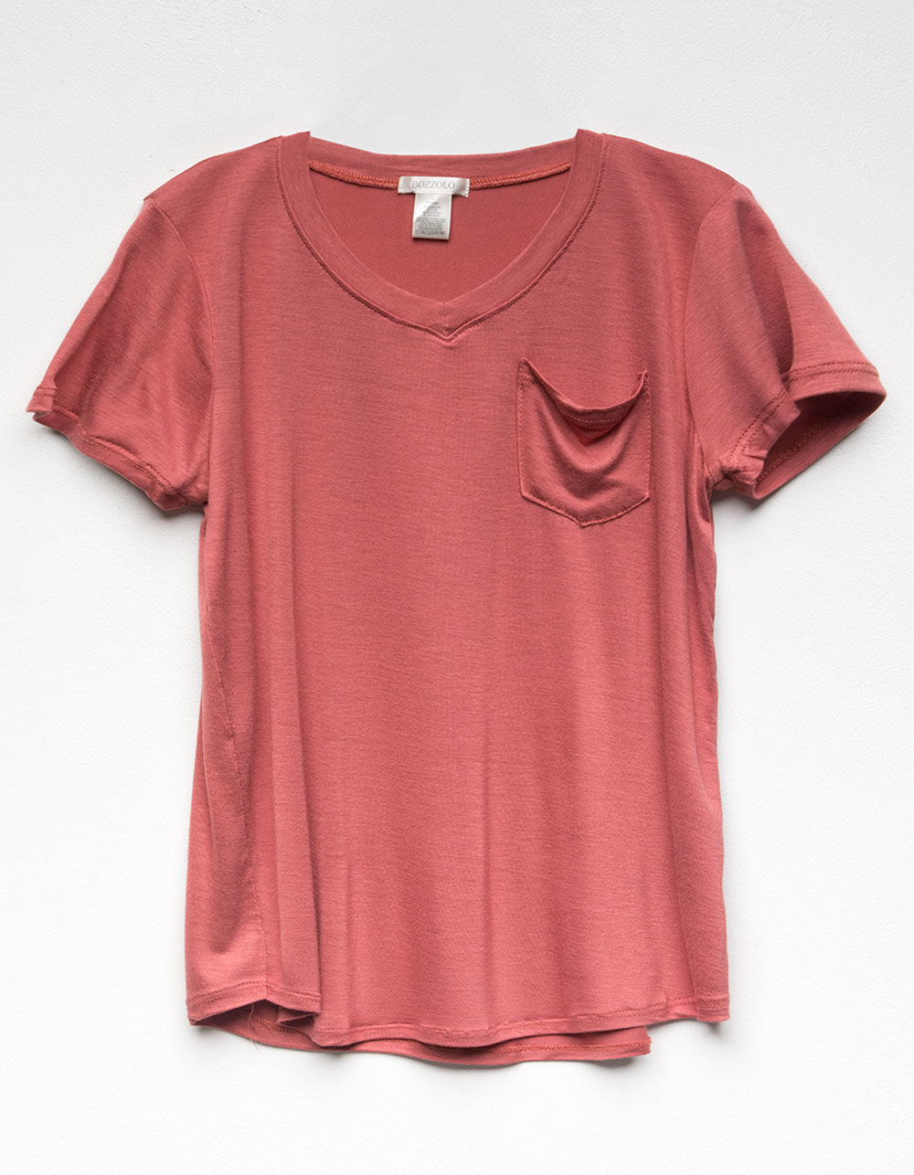BOZZOLO Girls Slouch Pocket Tee image number 0