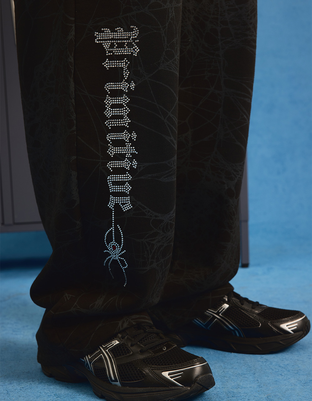 PRIMITIVE Silk Mens Rhinestone Sweatpants - BLACK