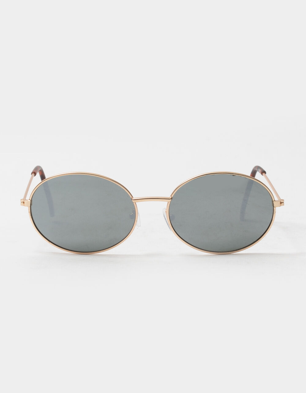 BLUE CROWN Small Metal Oval Sunglasses - GOLD | Tillys