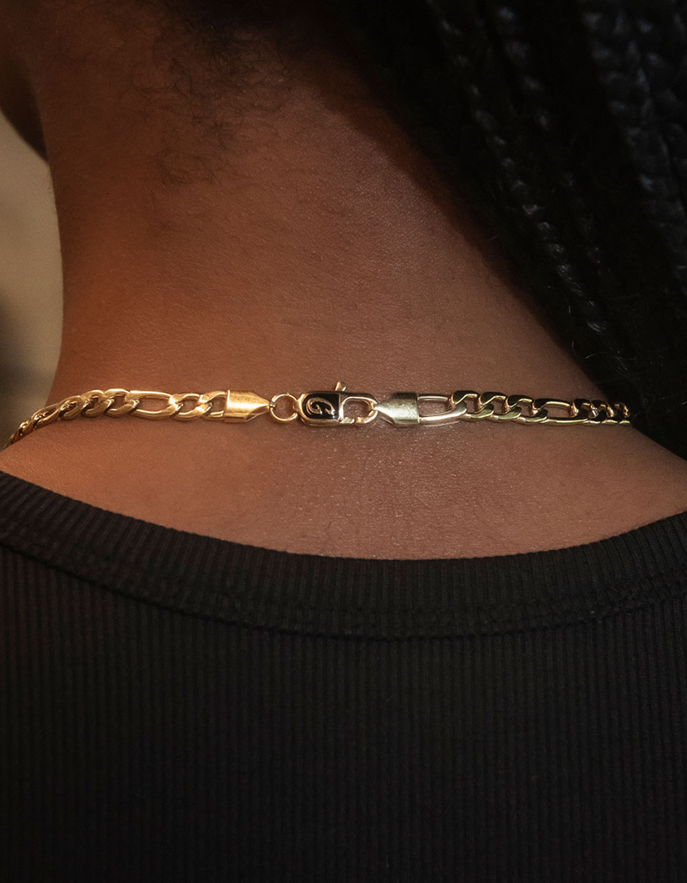 GLD 6mm Figaro Necklace - GOLD