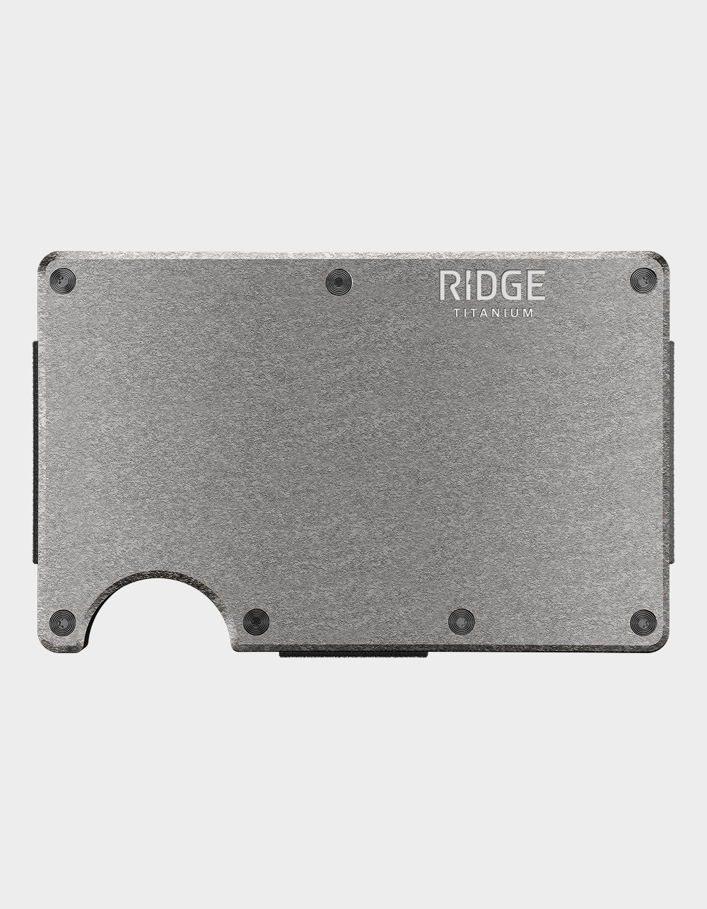 RIDGE WALLETS Stonewashed Titanium Ridge 2.0 Wallet - SILVER