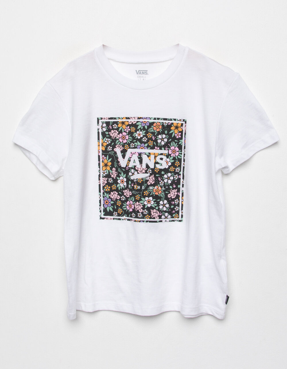 VANS Print Box Floral Girls Tee - WHITE | Tillys