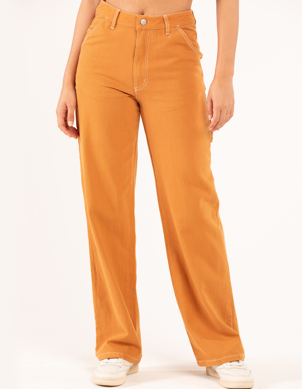 RSQ Womens High Rise Relaxed Carpenter Pants - SADDLE | Tillys