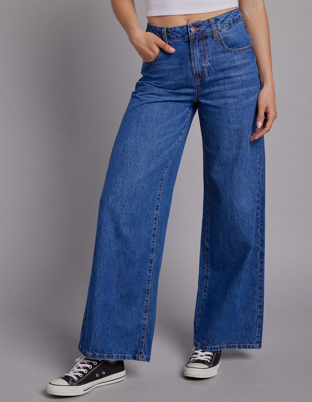 RSQ Womens High Rise Wide Leg Jeans - DARK WASH | Tillys