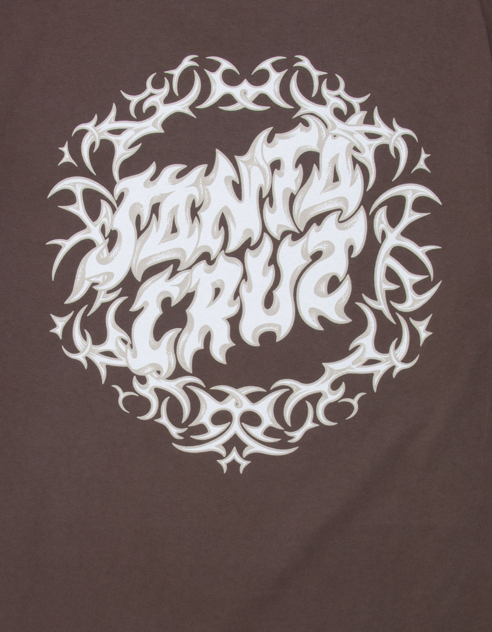 SANTA CRUZ Razor Dot Mens Heavyweight Tee - BROWN