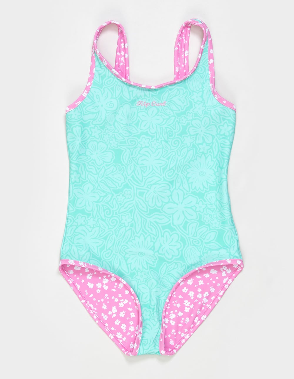 RIP CURL Sunshine Girls Reversible One Piece Swimsuit - PINK
