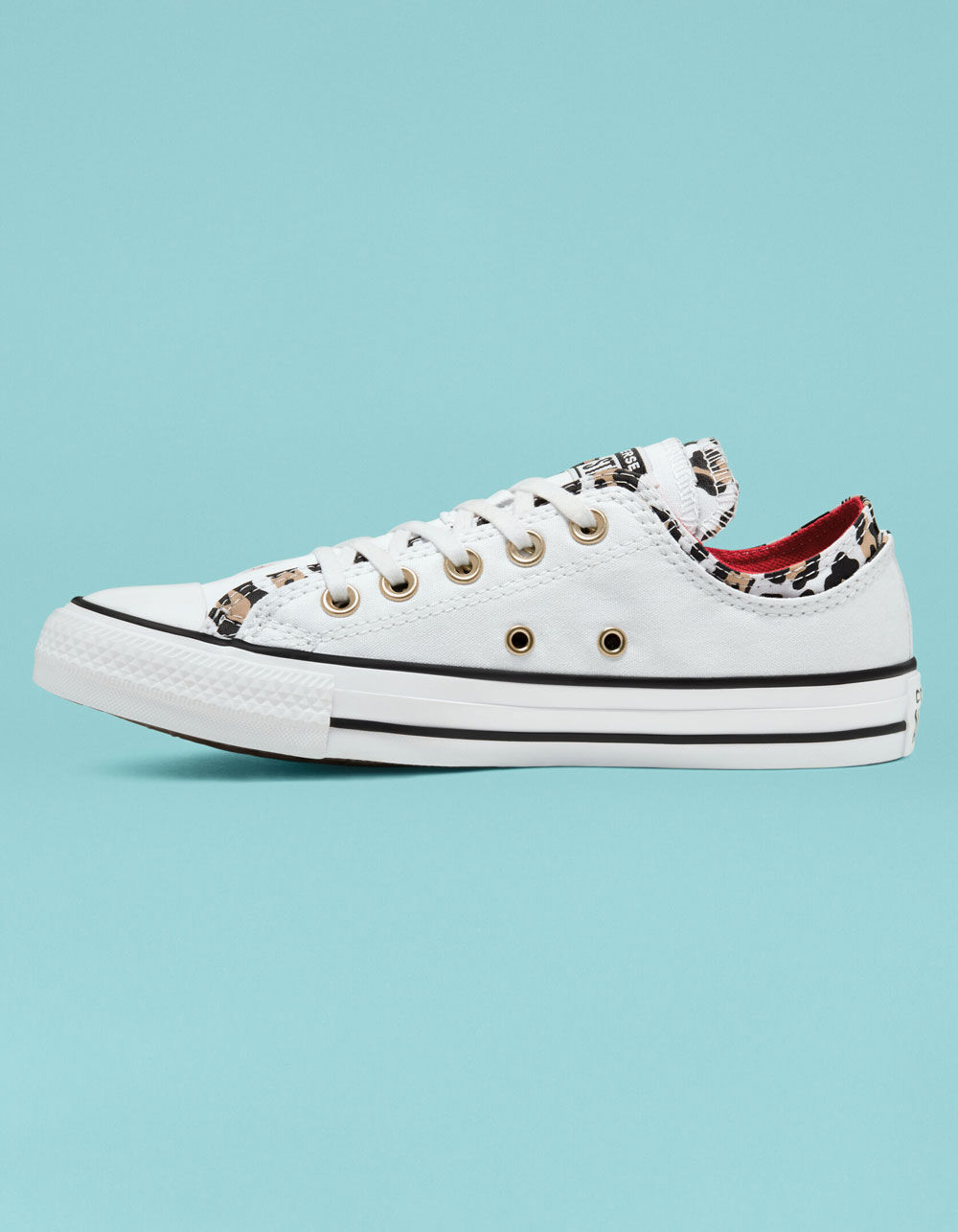 CONVERSE Double Upper Chuck Taylor All Star Womens Low Top Shoes image number 1