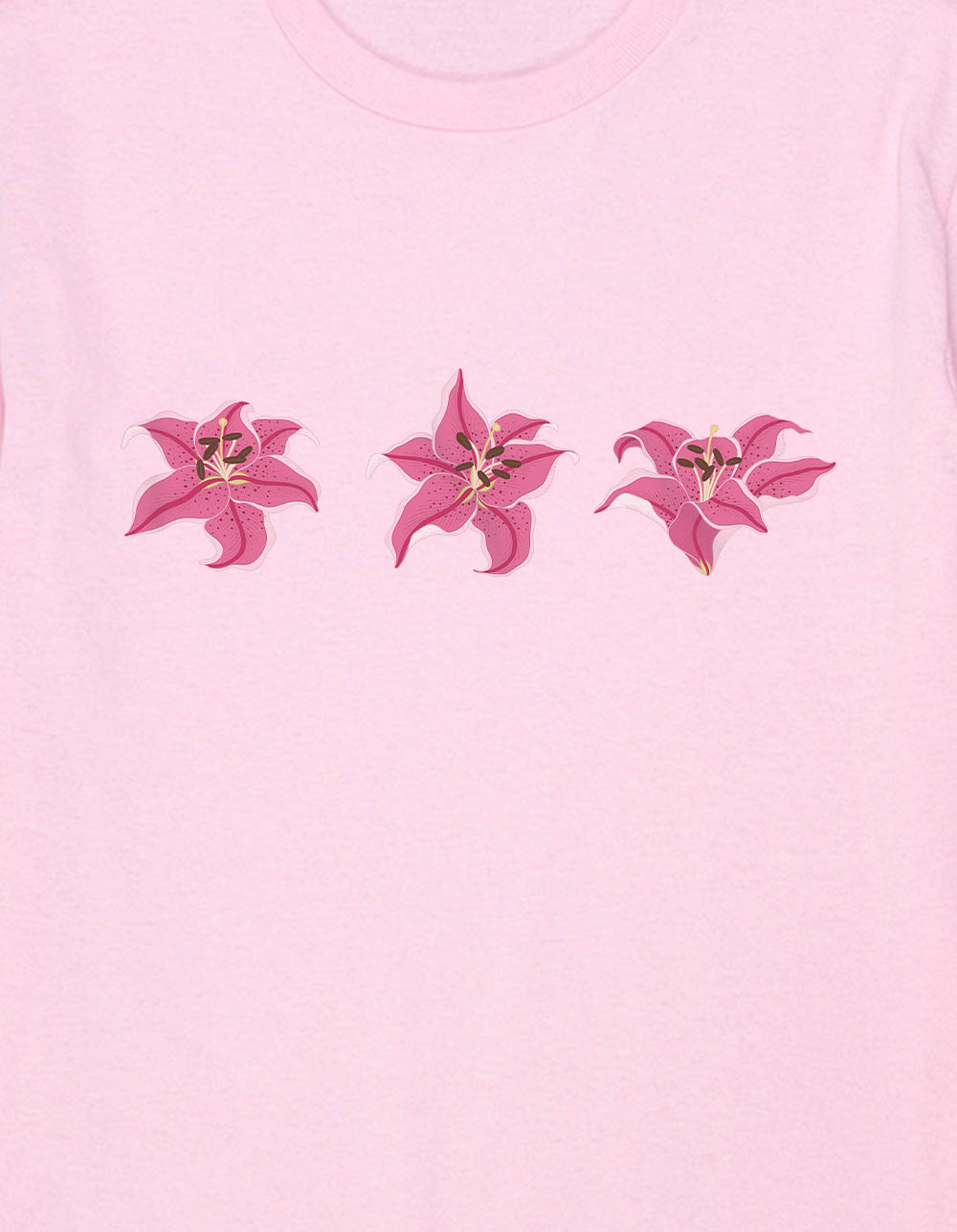 ORCHID Trio Cluster Girls Tee - LIGHT PINK