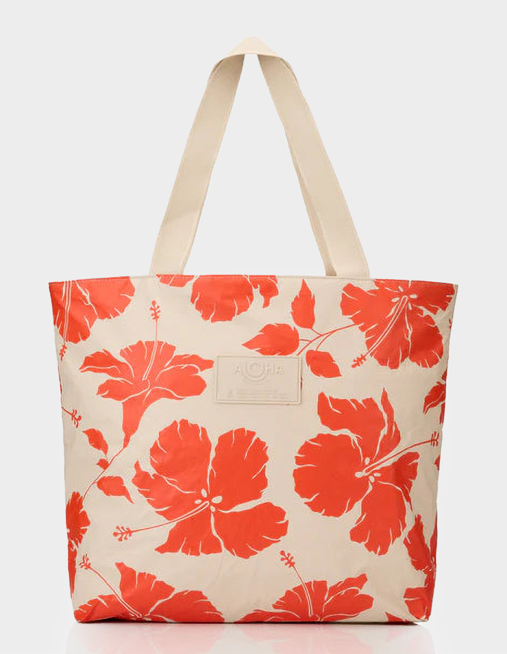 ALOHA COLLECTION Salina Day Tripper Tote Bag - RED HAUTE/SANDSTONE