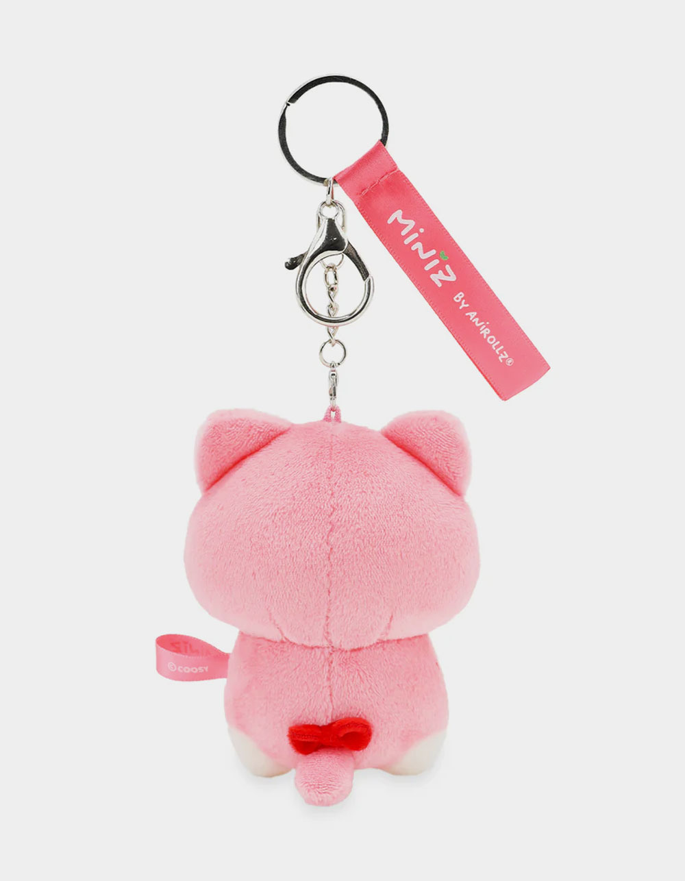 MINIZ Mini-Me Kittiroll Plush Charm Keychain - PINK COMBO
