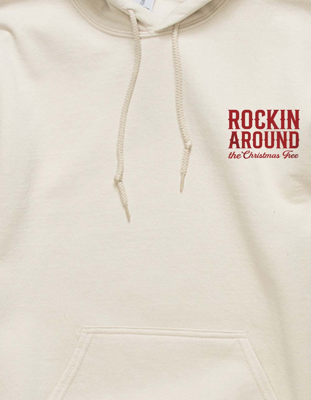 WESTERN Rockin' Around Unisex Hoodie - SAND