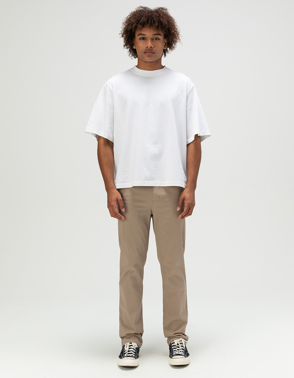RSQ Mens Slim Straight Chino Pants - DK KHAKI