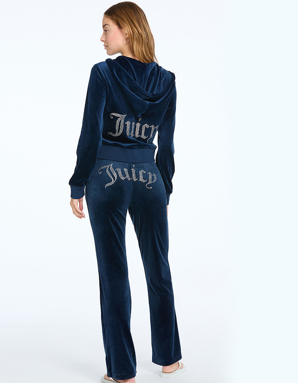 JUICY COUTURE OG Bling Womens Track Pants - NAVY