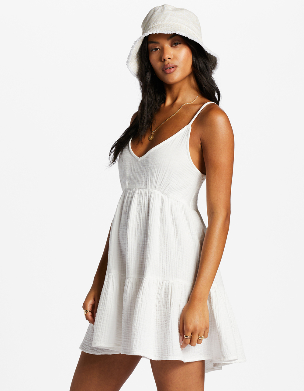 BILLABONG ショートジョン ホワイトベース BILLABONG Wave After Wave Mini Dress - WHITE | Tillys