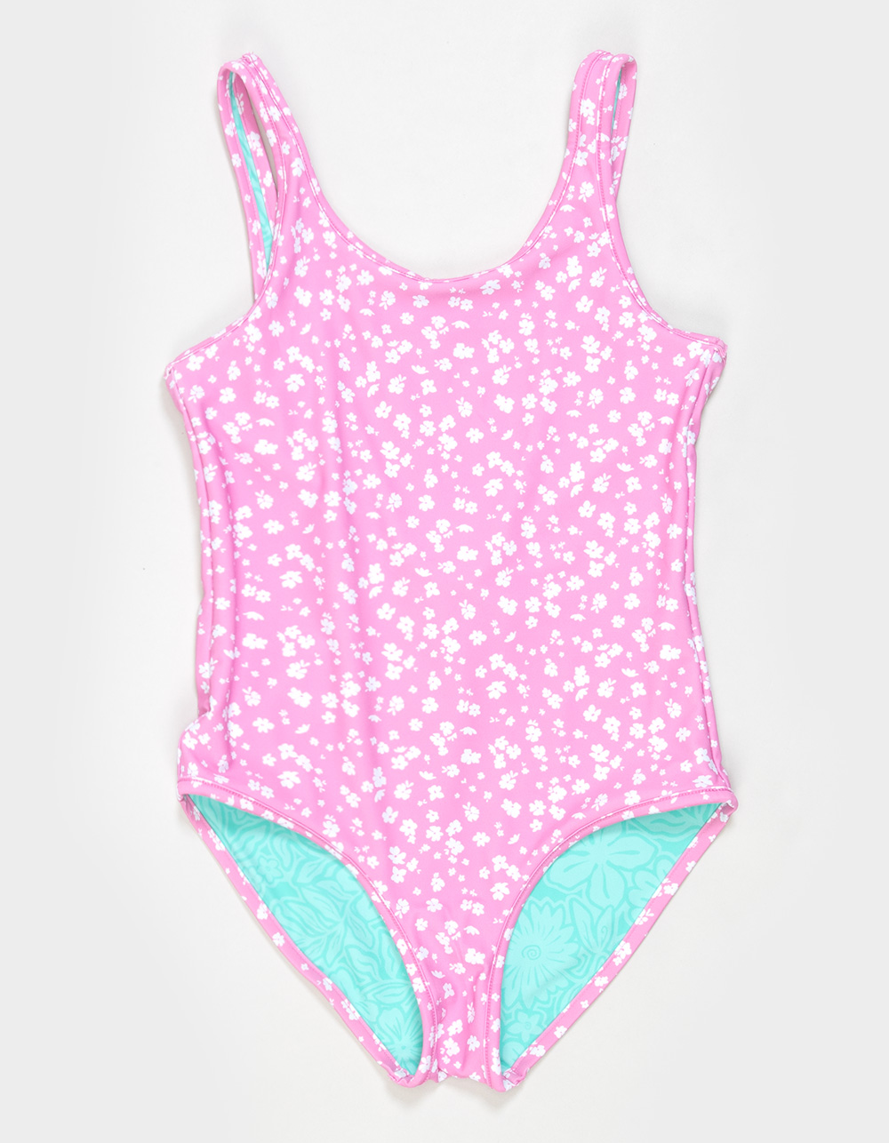 RIP CURL Sunshine Girls Reversible One Piece Swimsuit - PINK