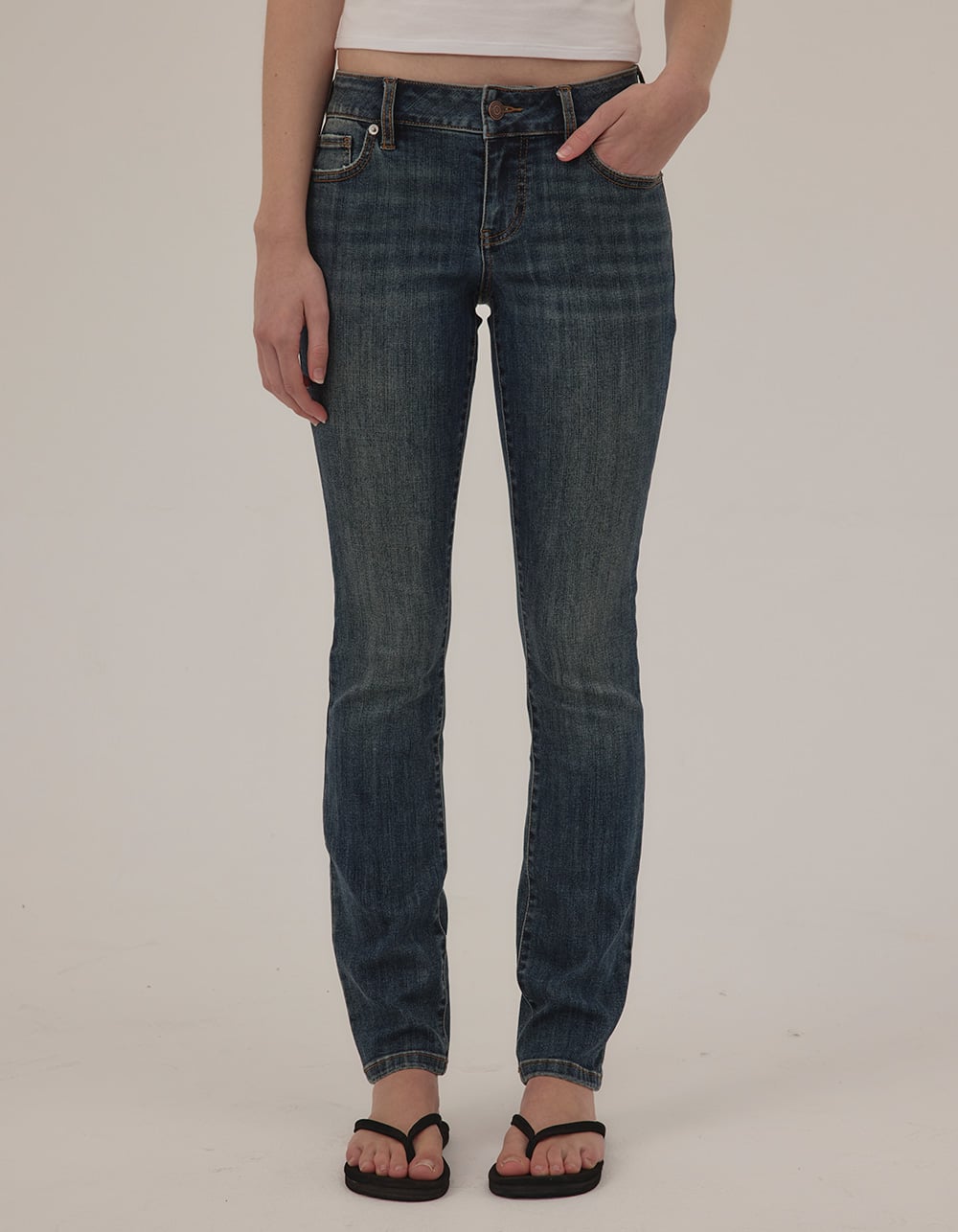 RSQ Womens Low Rise Skinny Jeans - DARK TINT