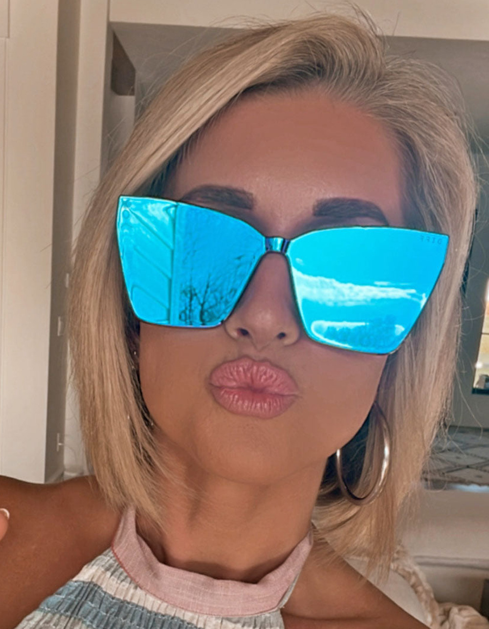 DIFF EYEWEAR Goldie Sunglasses BLACK/PURPLE Tillys