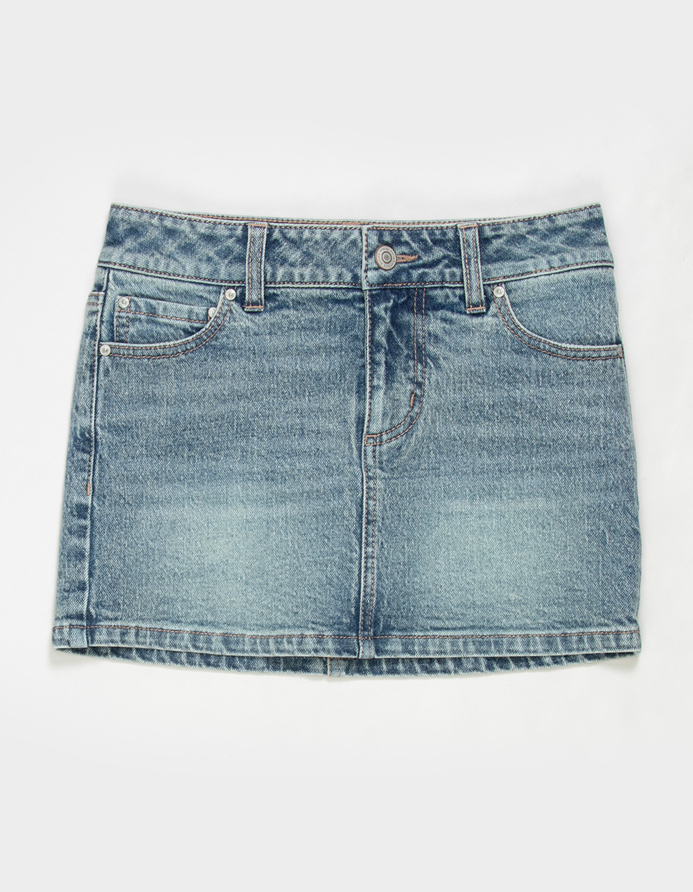 RSQ Girls Basic Denim Skort - MEDIUM WASH