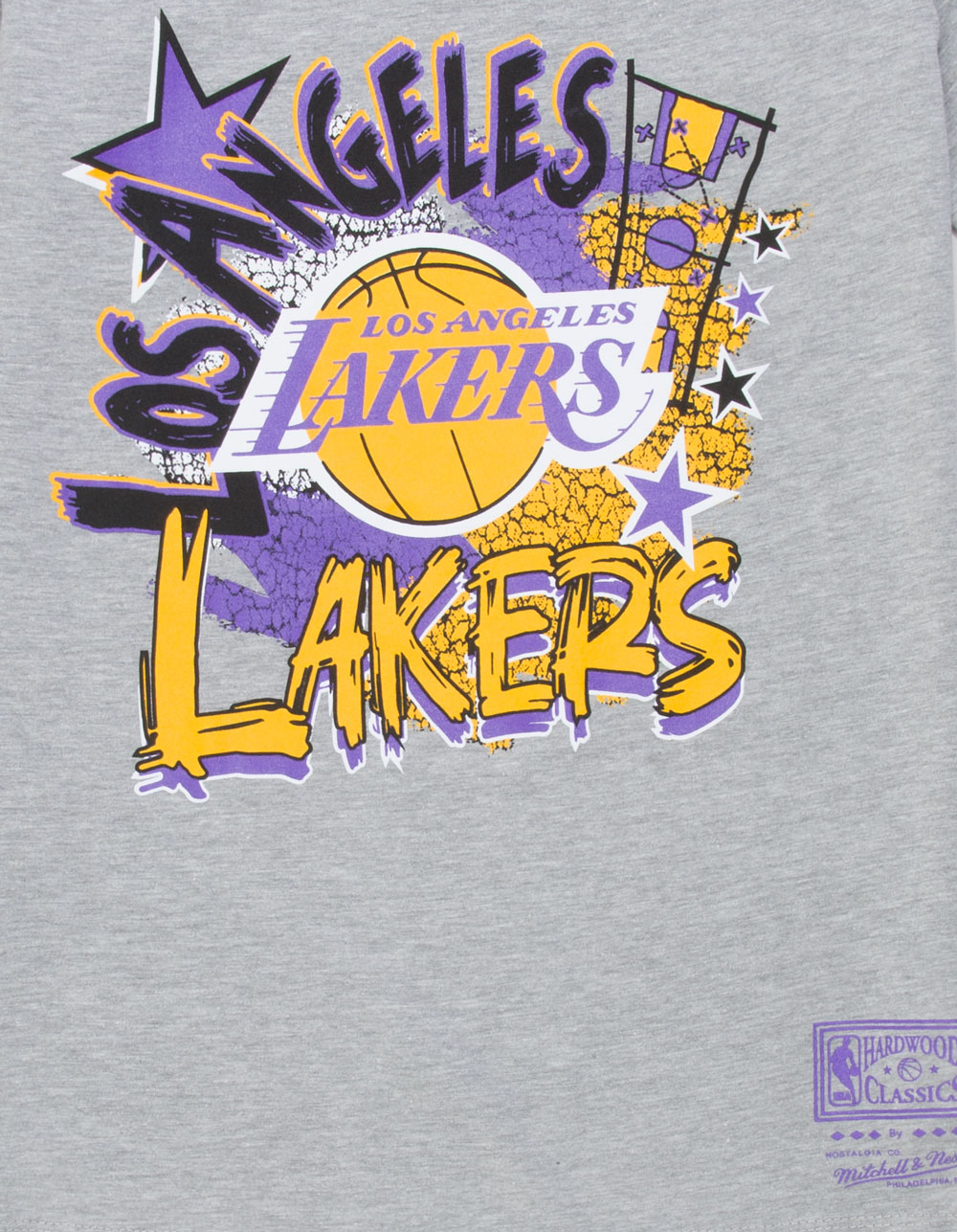 MITCHELL & NESS Los Angeles Lakers Play By Boys Tee - HEATHER GRAY