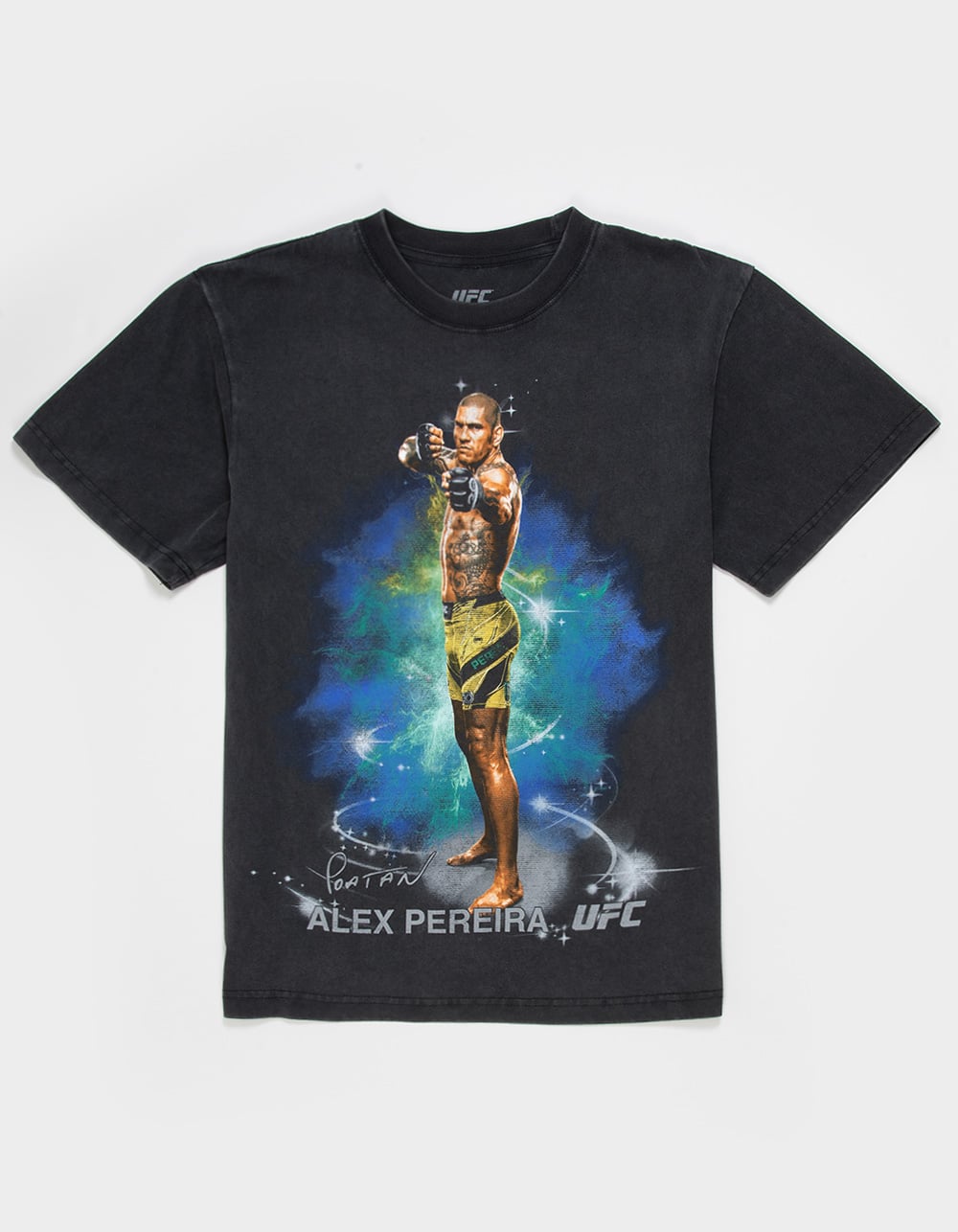 UFC Pereira Interdimensional Mens Boxy Tee - WASHED BLACK