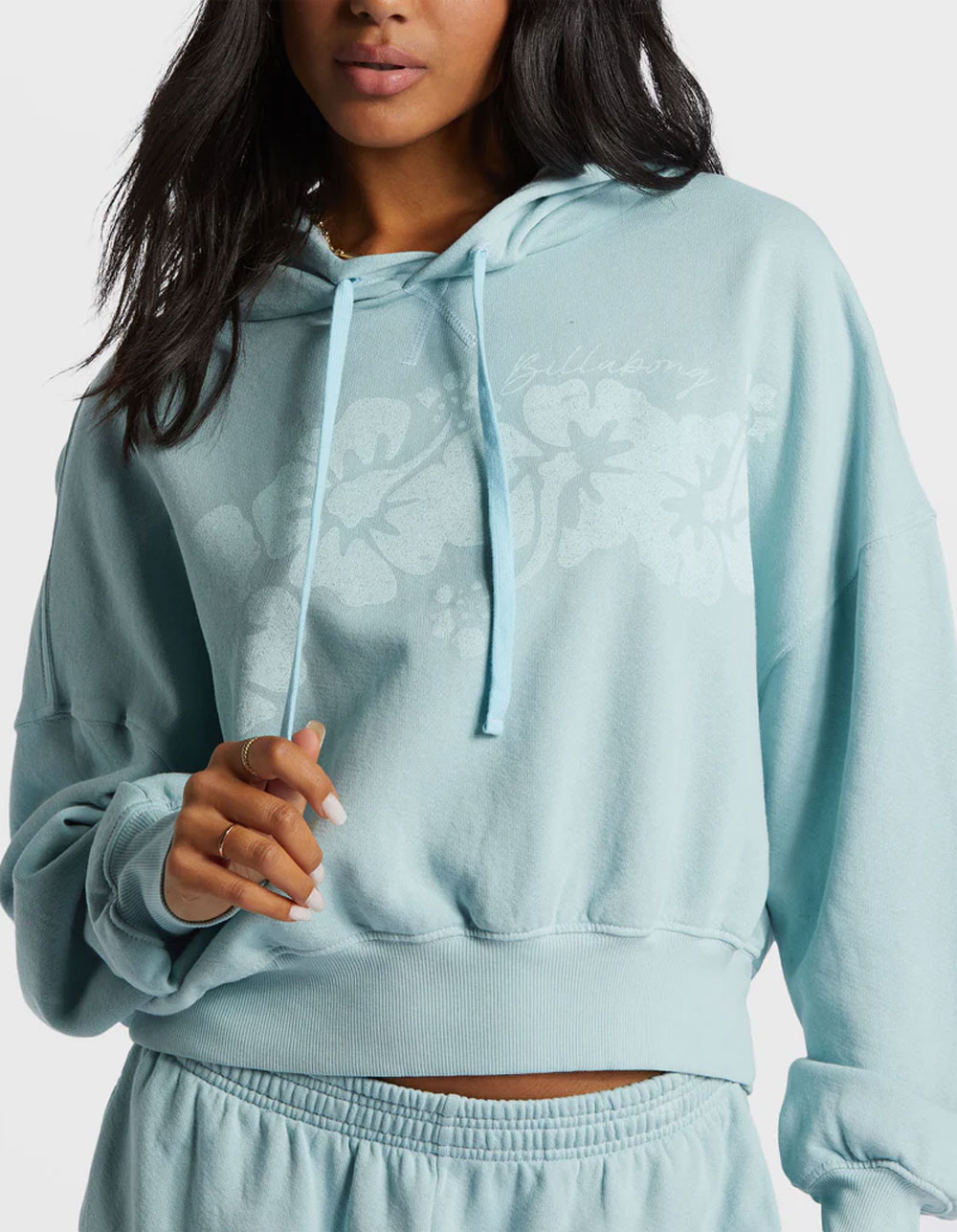BILLABONG Easy To Love Womens Crop Hoodie - BLUE