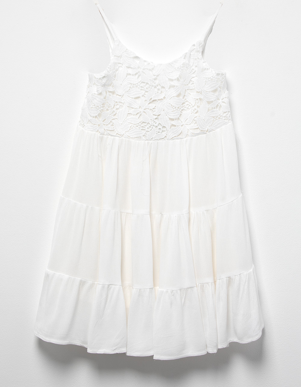 HAYDEN Lace Tiered Girls Dress - OFF WHITE | Tillys