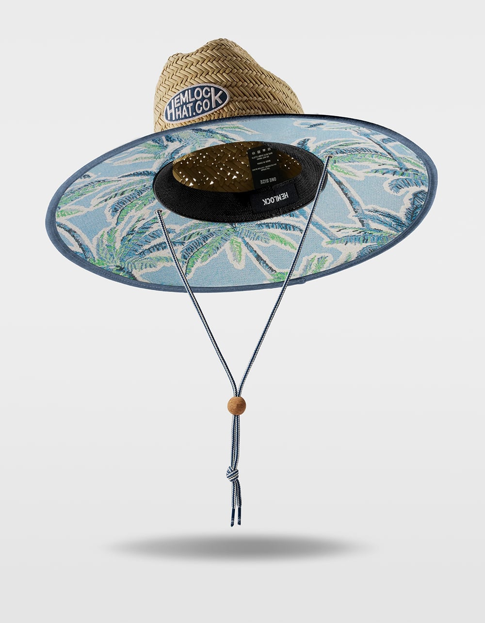 HEMLOCK HAT CO. Palms Lifeguard Straw Hat - NATURAL